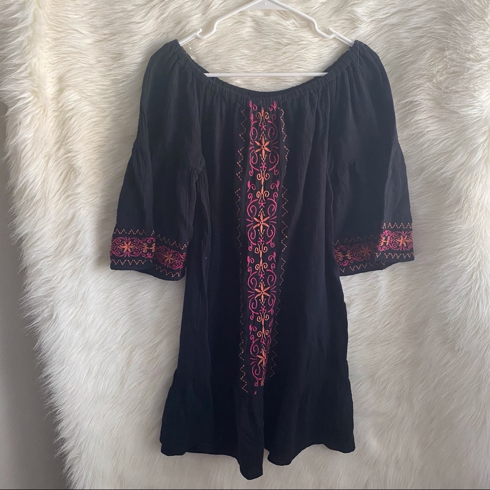 BeachLunchLounge Collection Black Boho Dress